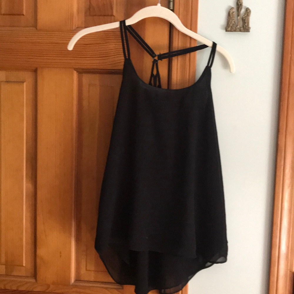 Black tank top.